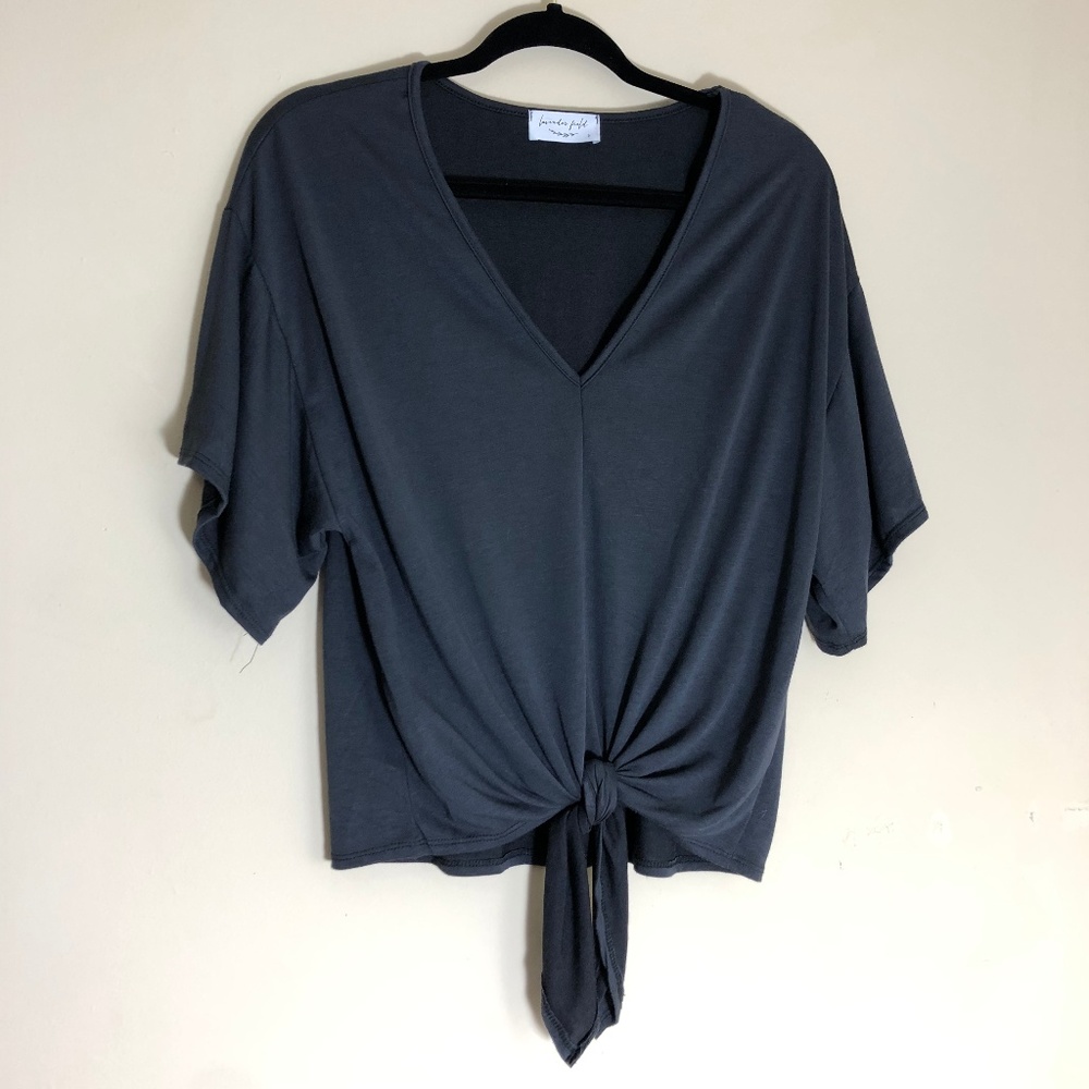 Lavender Fields  Knot Blouse Shirt